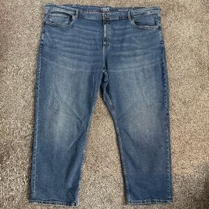 Chaps Blue Denim Straight Fit Jeans Big Men’s Size 52X30 Medium Wash